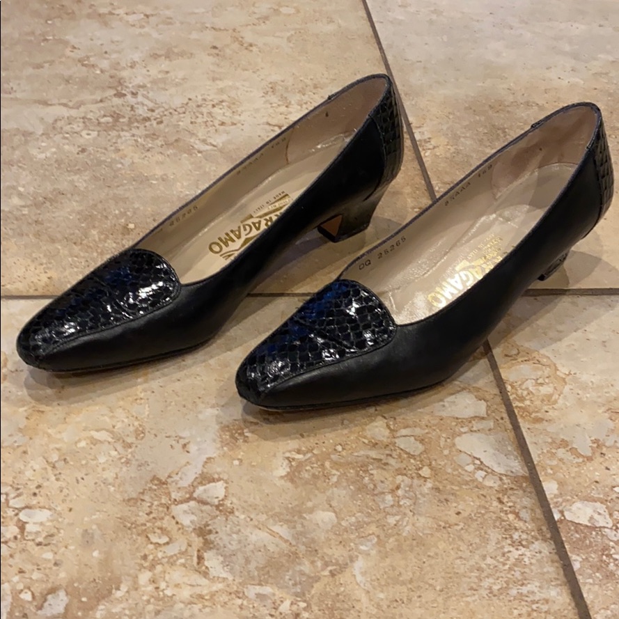 Salvatore Ferragamo Leather Heels Size 8 1/2